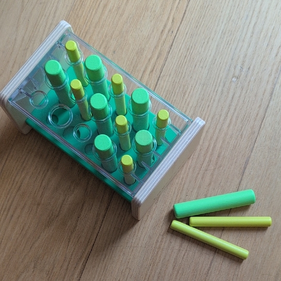 Colorful Wooden Test Tube Rack Toy - Picture 5 of 5